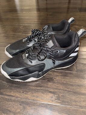 adidas Black Athletic Sneakers with White Accents